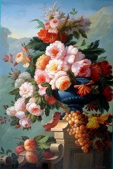 unknow artist Floral, beautiful classical still life of flowers.122 oil painting image